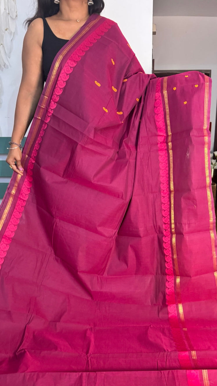 Majenta Chettnadu Saree