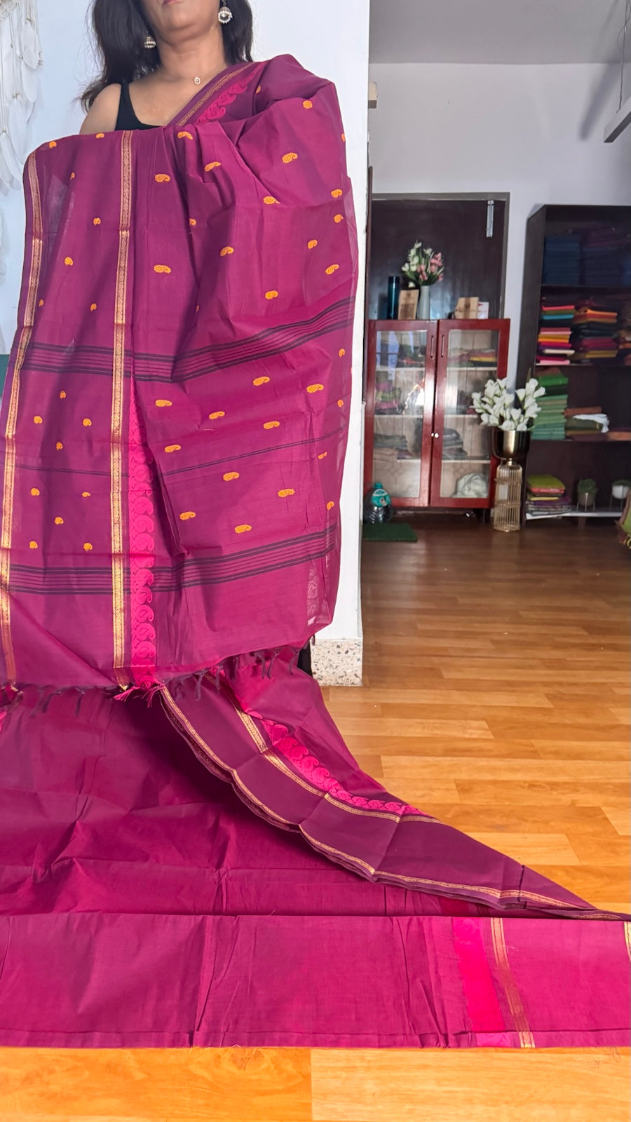 Majenta Chettnadu Saree