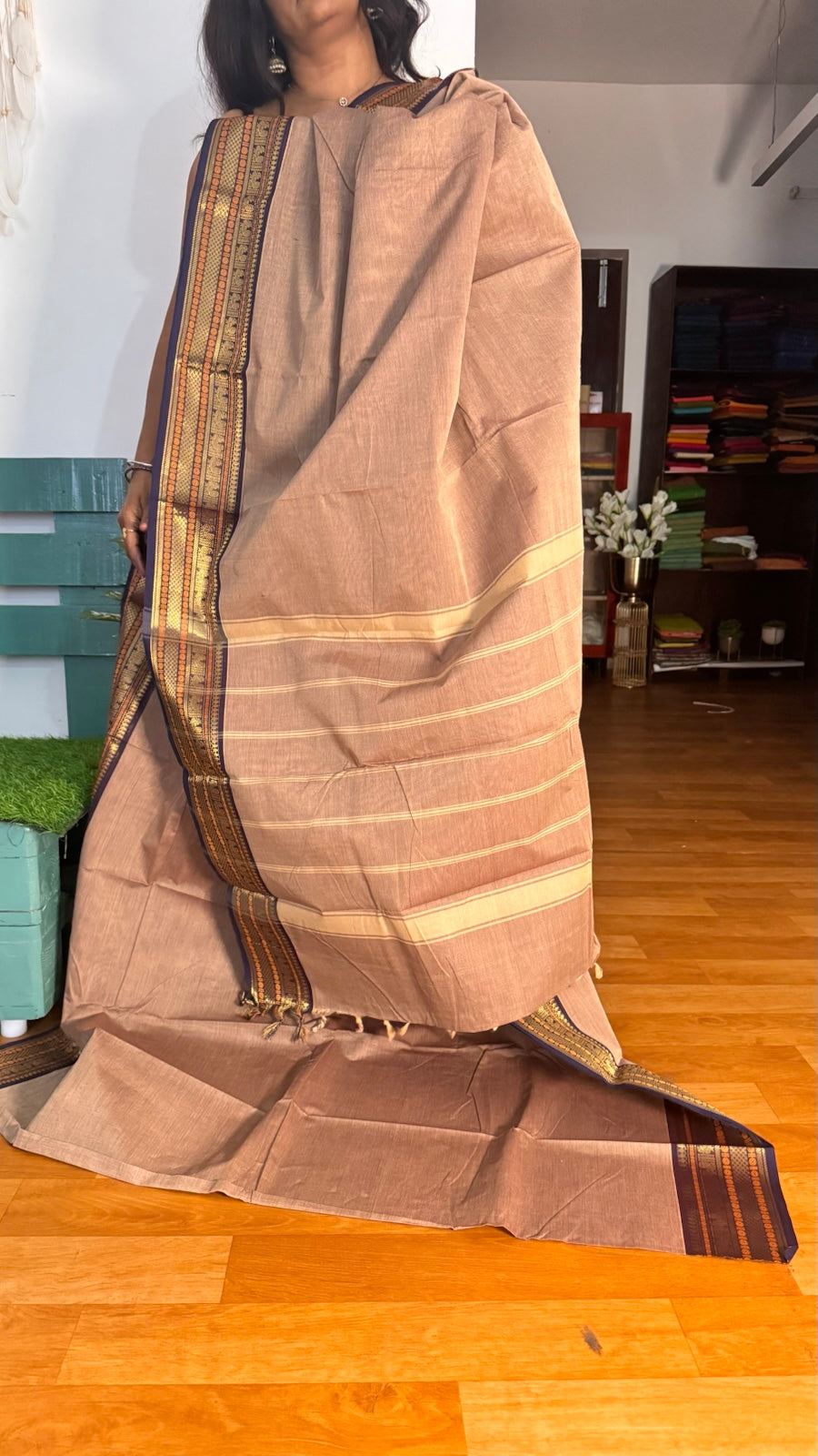 Light Green Chettinadu Saree