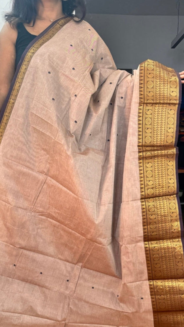 Light Pinkish Chettinadu Saree