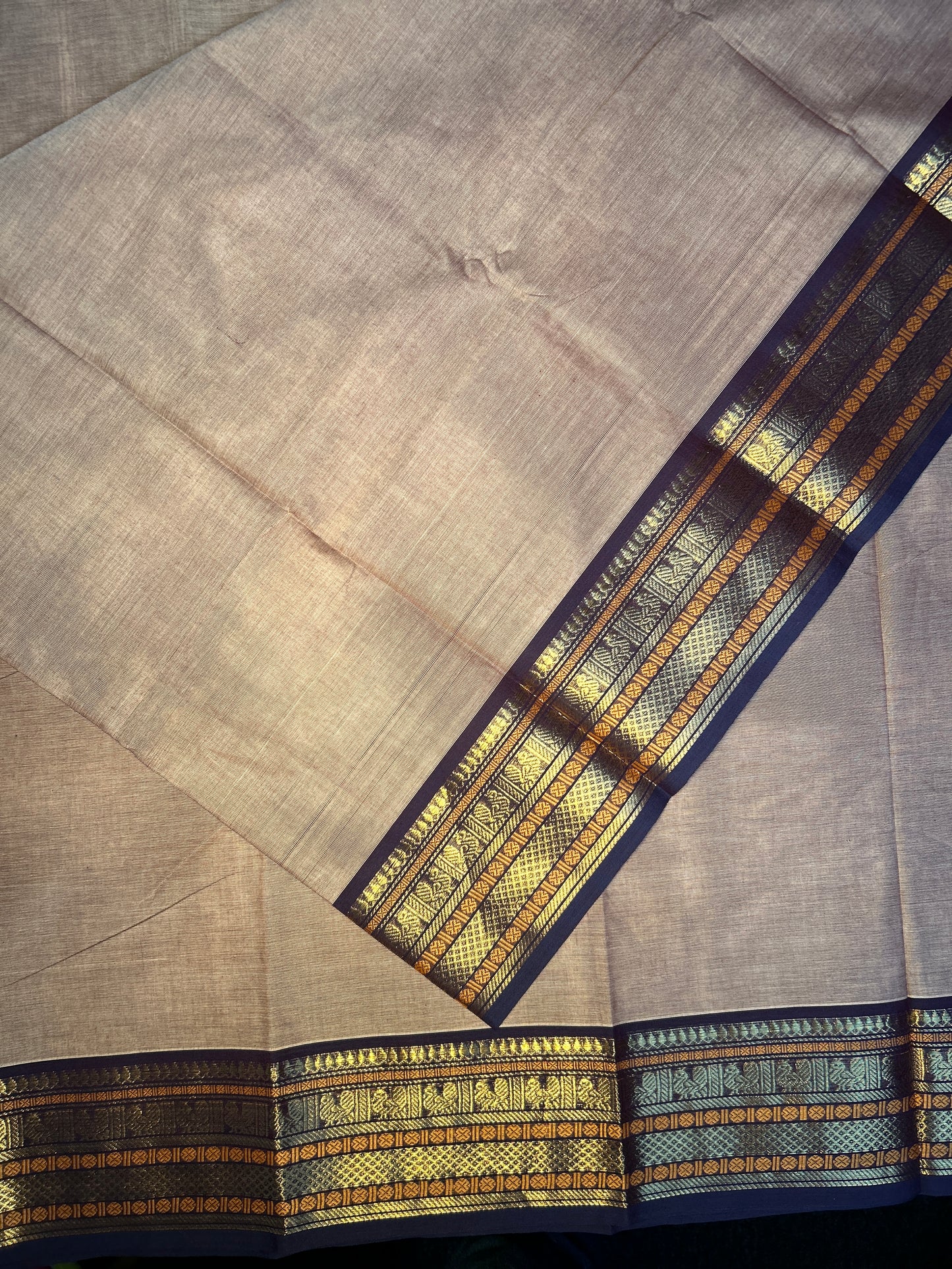 Grey Chettinadu Saree