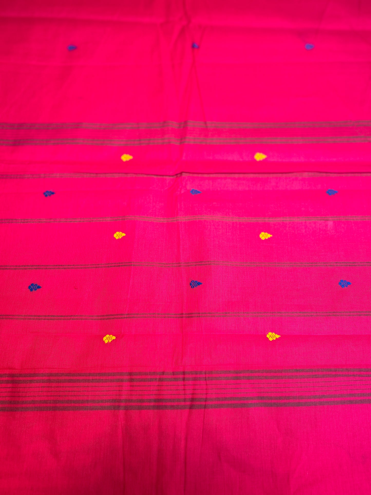 Majenta with Blue Chettinadu saree