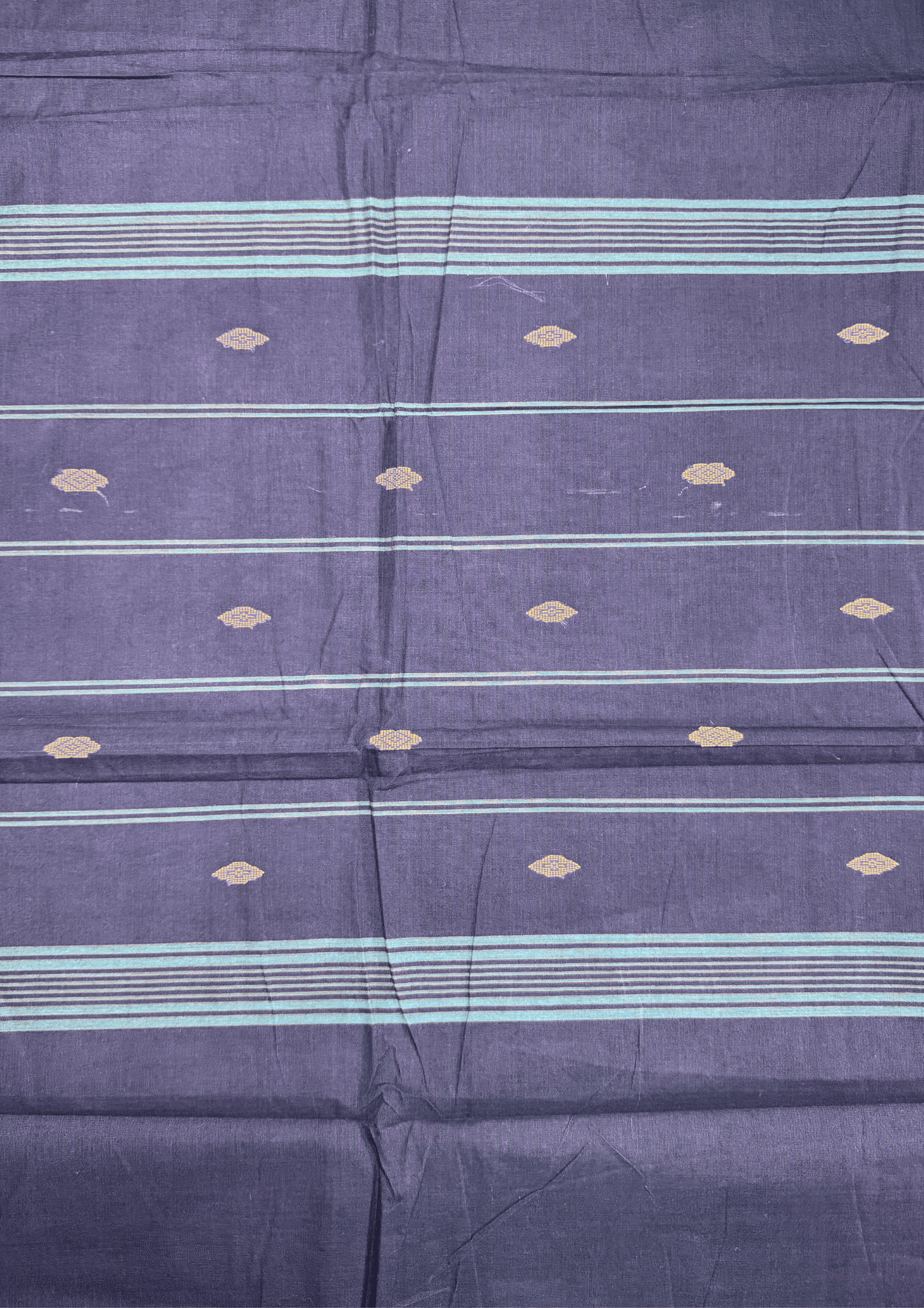 NavyBlue with double border chettinadu saree
