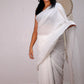 Pure White Cloud Cotton Saree