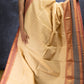 Pastel Cream Retta Petta Chettinadu Cotton Saree