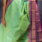 Parrot Green Thazhampoo Chettinadu Cotton Saree