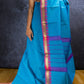 Blue Thazhampoo Chettinadu Cotton Saree