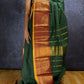 Forest Green and Maroon Big Border Chettinadu Cotton Saree