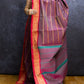 Double Shaded Purple Veldhari Cotton Saree
