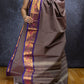 Elephant Grey Paithani Border Chettinadu Cotton Saree