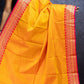 Light Orange and Pink Border Chettinadu Cotton Saree
