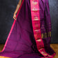 Violet and pink Peacock Chettinadu Cotton Saree