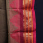 Elephant Grey Thazhampoo Chettinadu Cotton Saree