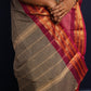 Elephant Grey Thazhampoo Chettinadu Cotton Saree