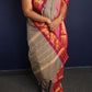 Elephant Grey Thazhampoo Chettinadu Cotton Saree