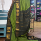 Green and Black Checked Sungudi Cotton Saree