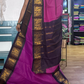 Bright Purple and Blue Checked Sungudi Cotton Saree