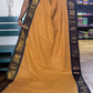 Dark Beige and Navy Blue Sungudi Cotton Saree