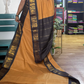 Dark Beige and Navy Blue Sungudi Cotton Saree