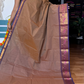 Double Shaded Brown Paithani Border Chettinadu Cotton Saree