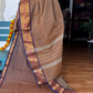 Double Shaded Brown Paithani Border Chettinadu Cotton Saree