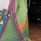 Sea Green and Small Border Chettinadu Cotton Saree
