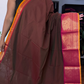 Brown Big Border Chettinadu Cotton Saree
