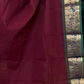 Maroon and Green Paithani Border Chettinadu Cotton Saree