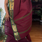 Maroon and Green Paithani Border Chettinadu Cotton Saree
