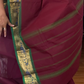 Maroon and Green Paithani Border Chettinadu Cotton Saree