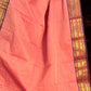 Salmon with Purple colour border Chettnadu Saree