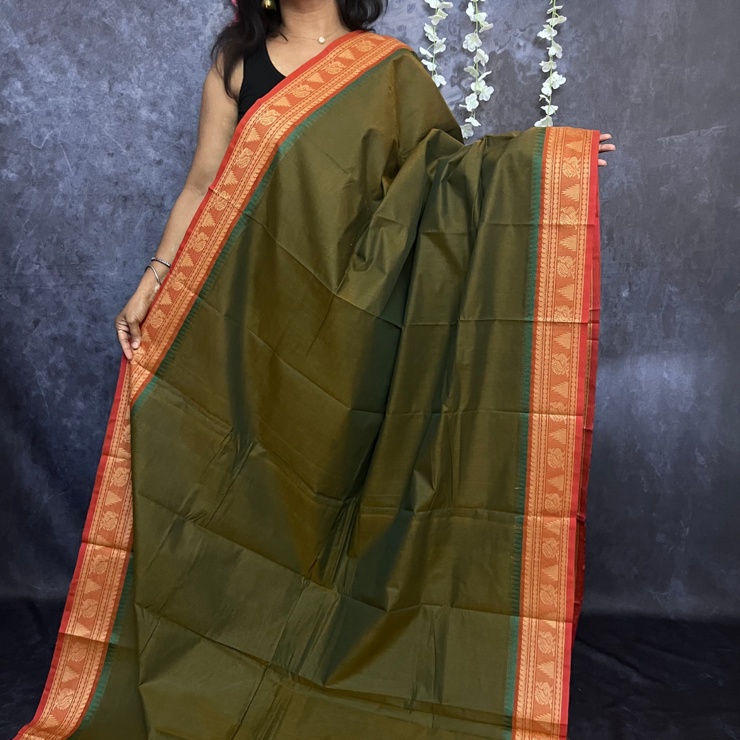 Sky Blue Colored Self Designed Chanderi Cotton Saree with Thread Worked Big  Border and Plain Blouse Part @ Rs. 645 Only To buy o… | Cotton saree, Maxi  dress, Women