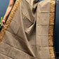 Elephant Grey and Black Chettinadu Cotton Saree