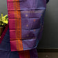 Violet Double Border Chettinadu Cotton Saree