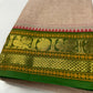 Beige and Green Paithani Border Chettinadu Cotton Saree