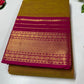 Mustard and Pink  Chettinadu Cotton Saree