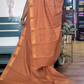 Light Brown Sungudi Cotton Saree
