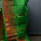 Green and Maroon Checked Chettinadu Cotton Saree