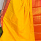 Yellow wiith Red BigBorder Chettinadu Saree