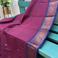Dark Magenta Chettinadu Cotton Saree