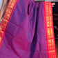 Dark Purple with Red border Chettinadu Saree