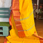 Yellow wiith Red BigBorder Chettinadu Saree