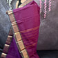 Magenta chettinadu cotton saree