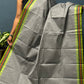 Grey and Green Thazhampoo Chettinadu Cotton Saree