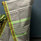 Grey and Green Thazhampoo Chettinadu Cotton Saree