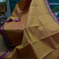 Orange Small Border Chettinadu Cotton Saree