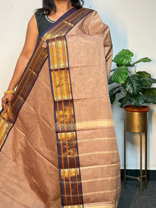Grey Chettinadu Saree