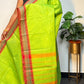 Paroot Green with Maroon Chettinadu saree
