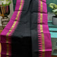 Black Temple Border Chettinadu Cotton Saree