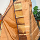 Khaki big border Chettinadu Saree